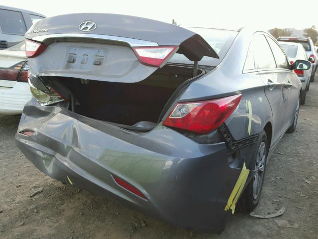 5NPEB4AC8CH310548 - 2012 HYUNDAI SONATA GLS GRAY photo 4