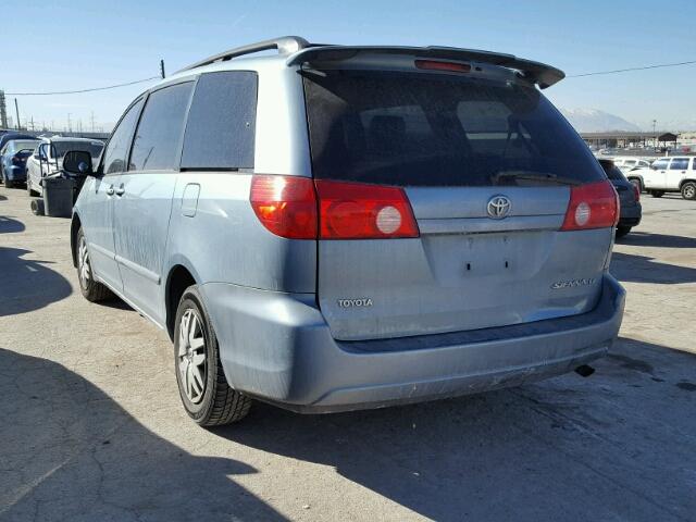 5TDZK23C19S272733 - 2009 TOYOTA SIENNA BLUE photo 3