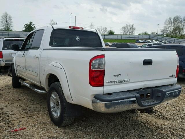 5TBET34176S544883 - 2006 TOYOTA TUNDRA DOU WHITE photo 3