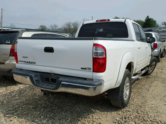 5TBET34176S544883 - 2006 TOYOTA TUNDRA DOU WHITE photo 4