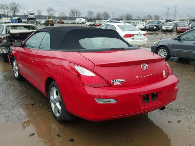 4T1FA38P68U156487 - 2008 TOYOTA CAMRY SOLA RED photo 3