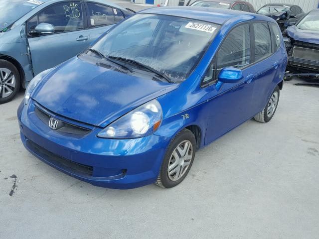 JHMGD384X7S015422 - 2007 HONDA FIT BLUE photo 2