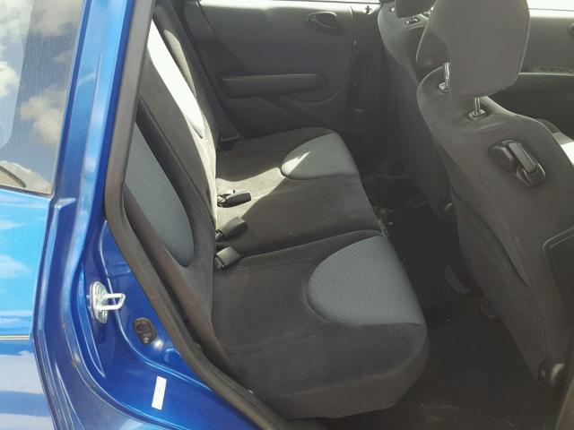 JHMGD384X7S015422 - 2007 HONDA FIT BLUE photo 6