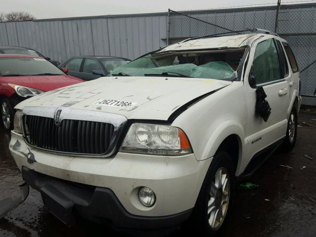 5LMEU88H64ZJ45069 - 2004 LINCOLN AVIATOR WHITE photo 2