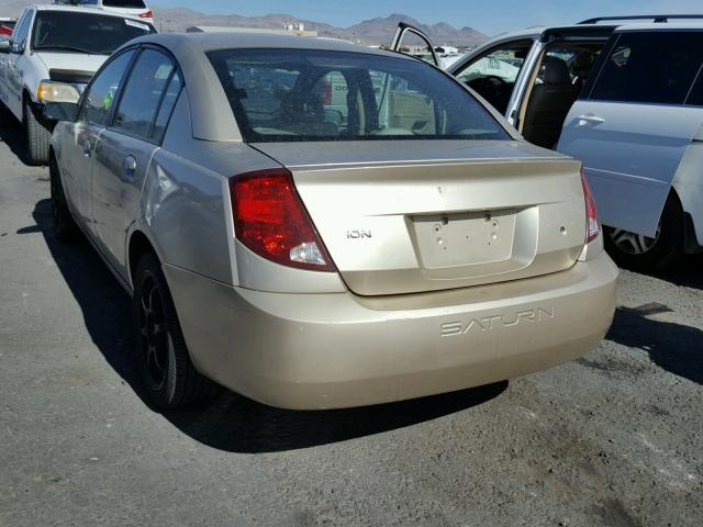 1G8AJ52F15Z111881 - 2005 SATURN ION LEVEL GOLD photo 3