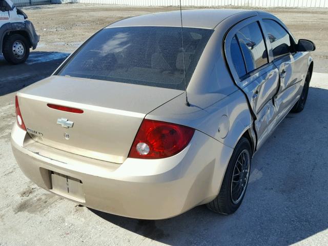 1G1AK55F167637027 - 2006 CHEVROLET COBALT LS GOLD photo 4