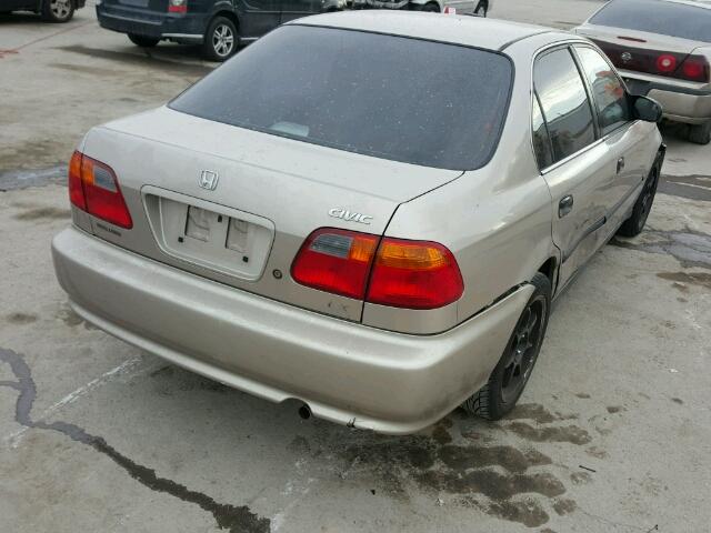 1HGEJ6676YL030920 - 2000 HONDA CIVIC LX TAN photo 4