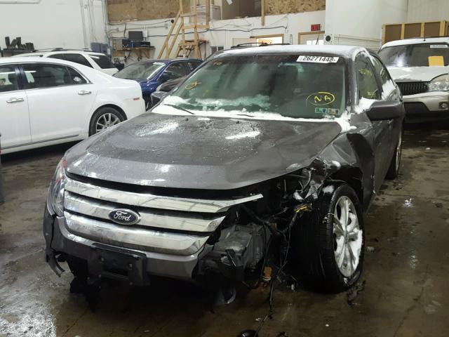 3FAHP0HG0CR417001 - 2012 FORD FUSION SE GRAY photo 2