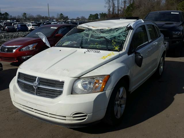 1B3CB4HAXAD630518 - 2010 DODGE CALIBER SX WHITE photo 2