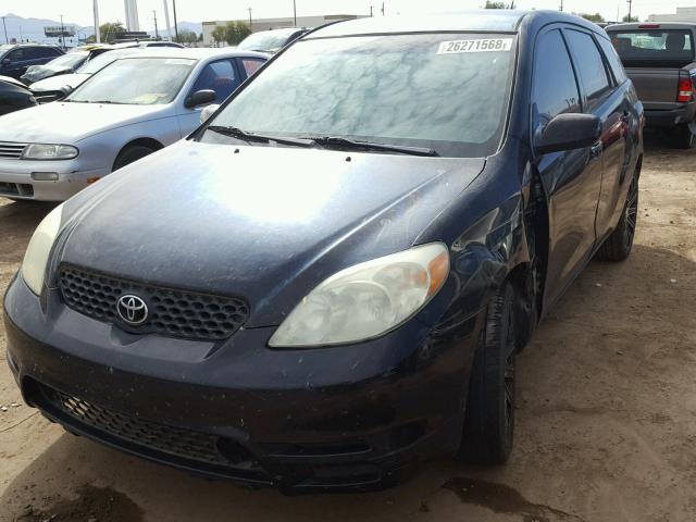 2T1KR32E74C202189 - 2004 TOYOTA MATRIX BLACK photo 2