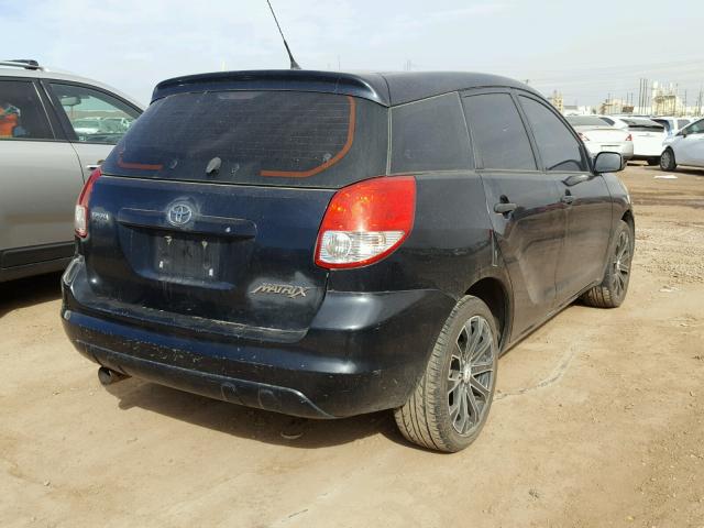 2T1KR32E74C202189 - 2004 TOYOTA MATRIX BLACK photo 4