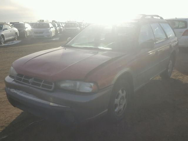 4S3BG6856T7983057 - 1996 SUBARU LEGACY OUT RED photo 2