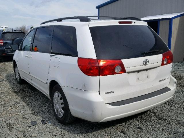 5TDZA23C36S452343 - 2006 TOYOTA SIENNA CE WHITE photo 3