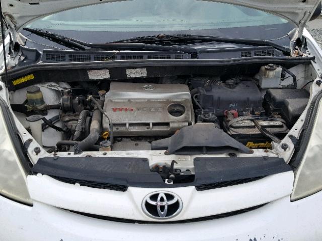 5TDZA23C36S452343 - 2006 TOYOTA SIENNA CE WHITE photo 7