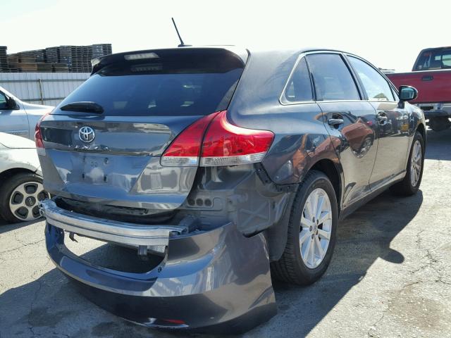 4T3ZA3BB5BU054185 - 2011 TOYOTA VENZA BASE CHARCOAL photo 4