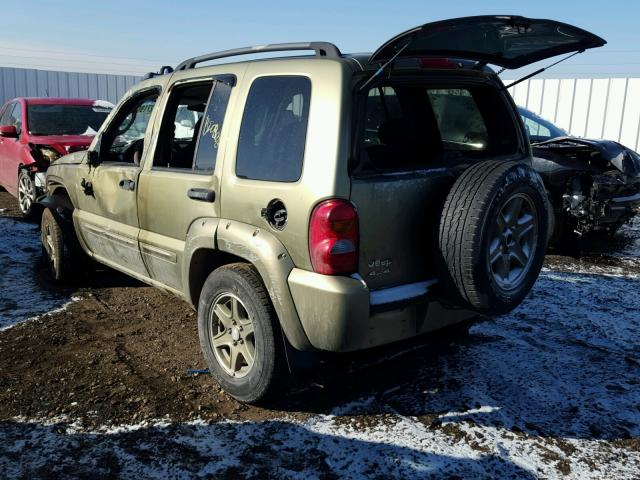 1J4GL38K22W332898 - 2002 JEEP LIBERTY RE GREEN photo 3