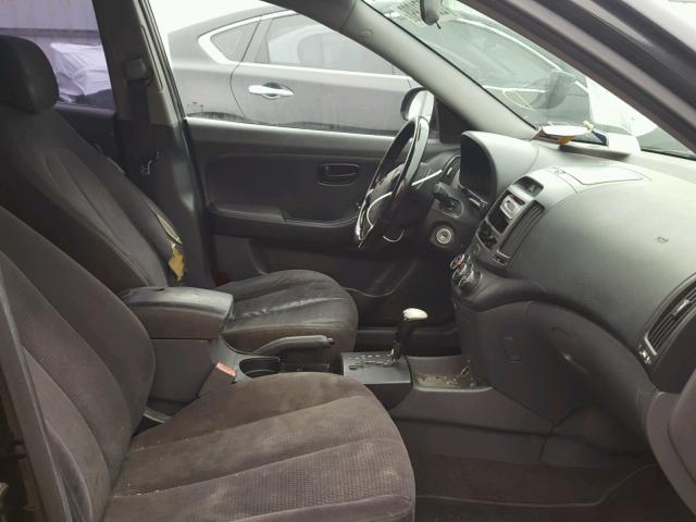 KMHDU46D57U030388 - 2007 HYUNDAI ELANTRA GL BLACK photo 5