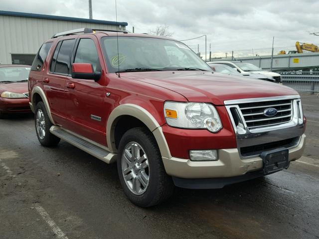 1FMEU74837UA90486 - 2007 FORD EXPLORER E RED photo 1