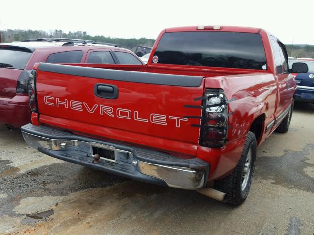 2GCEC19W921133647 - 2002 CHEVROLET SILVERADO RED photo 4