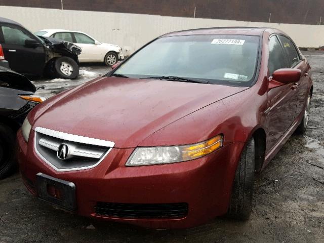 19UUA66214A007311 - 2004 ACURA TL RED photo 2