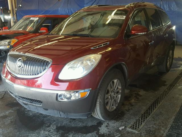 5GAEV13768J274431 - 2008 BUICK ENCLAVE CX MAROON photo 2