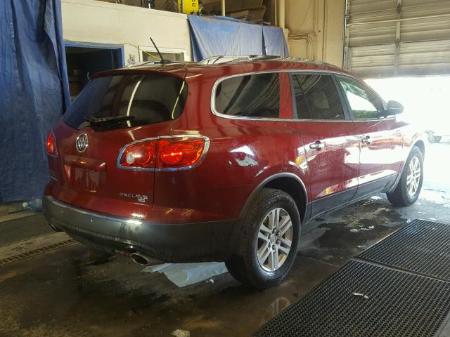 5GAEV13768J274431 - 2008 BUICK ENCLAVE CX MAROON photo 4