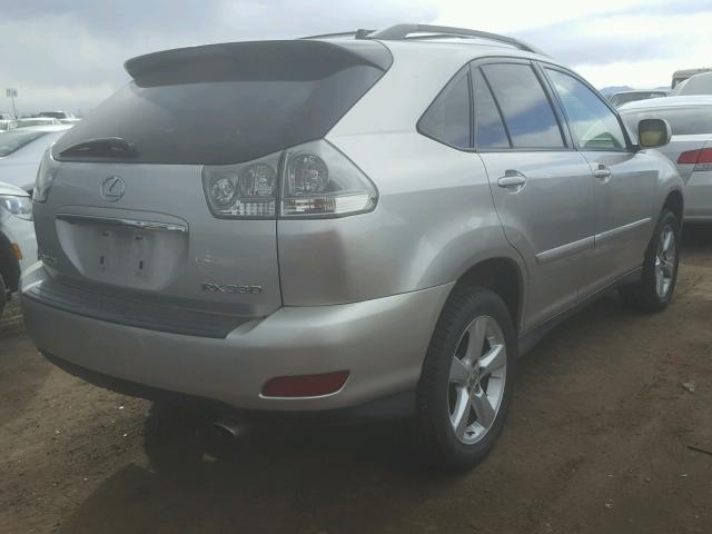 JTJHA31UX40068375 - 2004 LEXUS RX SILVER photo 4