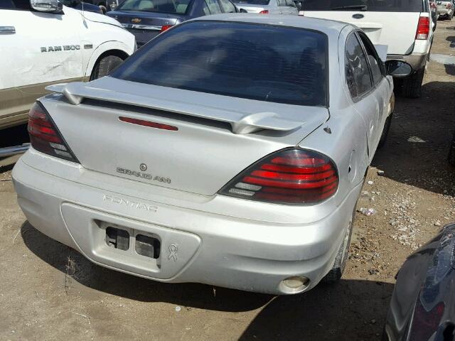 1G2NF52E24M595169 - 2004 PONTIAC GRAND AM S SILVER photo 4