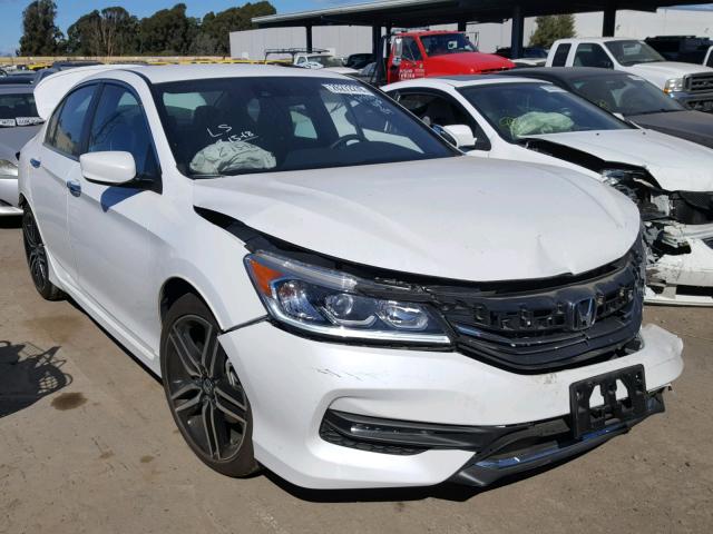 1HGCR2F66GA192430 - 2016 HONDA ACCORD SPO WHITE photo 1