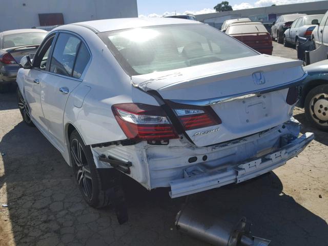 1HGCR2F66GA192430 - 2016 HONDA ACCORD SPO WHITE photo 3