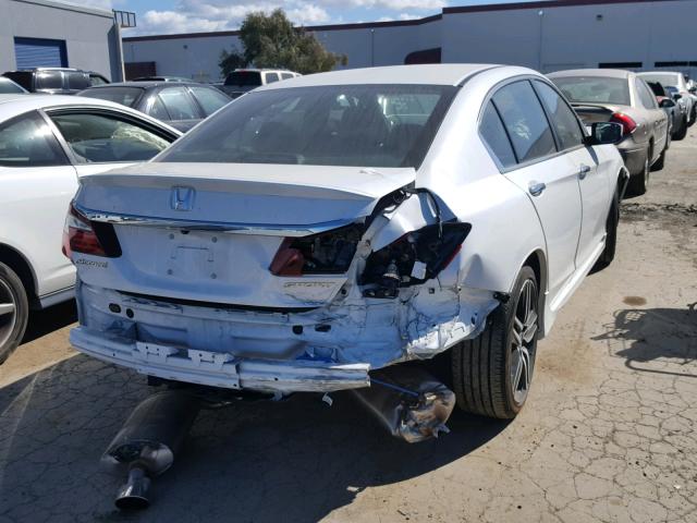 1HGCR2F66GA192430 - 2016 HONDA ACCORD SPO WHITE photo 4