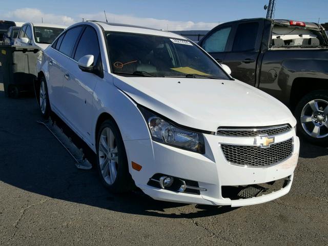 1G1PG5SB7E7398689 - 2014 CHEVROLET CRUZE LTZ WHITE photo 1