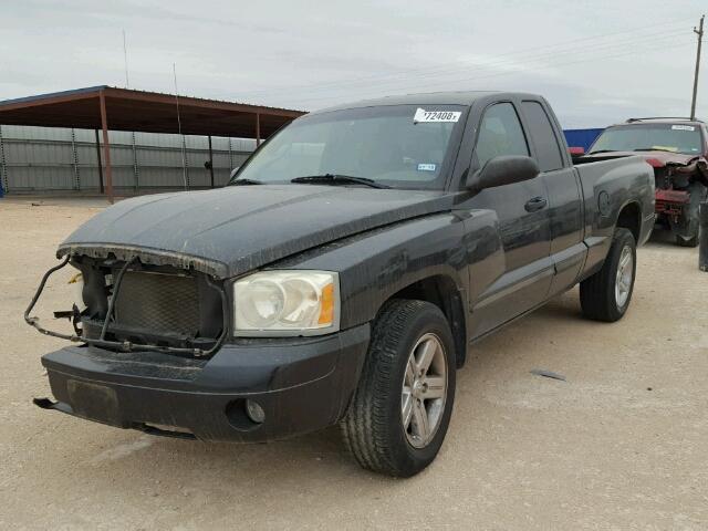 1D7HE42K67S218071 - 2007 DODGE DAKOTA SLT BLACK photo 2