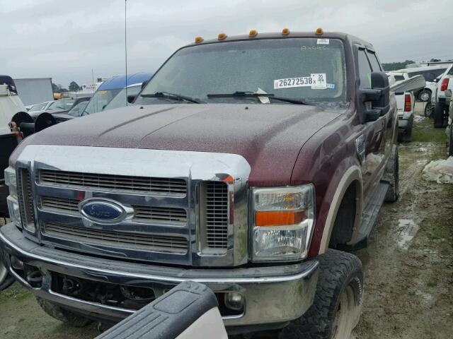 1FTSW21R38EB12032 - 2008 FORD F250 SUPER MAROON photo 2