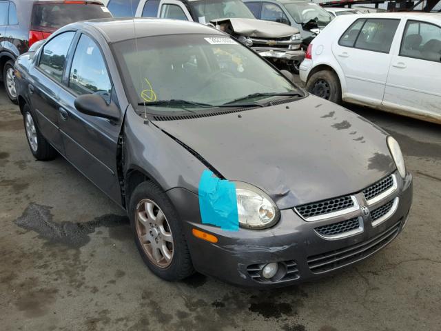 1B3ES56C64D511940 - 2004 DODGE NEON SXT GRAY photo 1