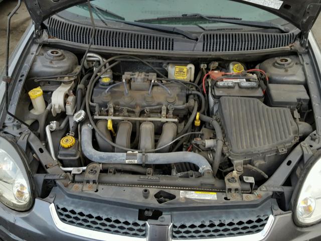 1B3ES56C64D511940 - 2004 DODGE NEON SXT GRAY photo 7