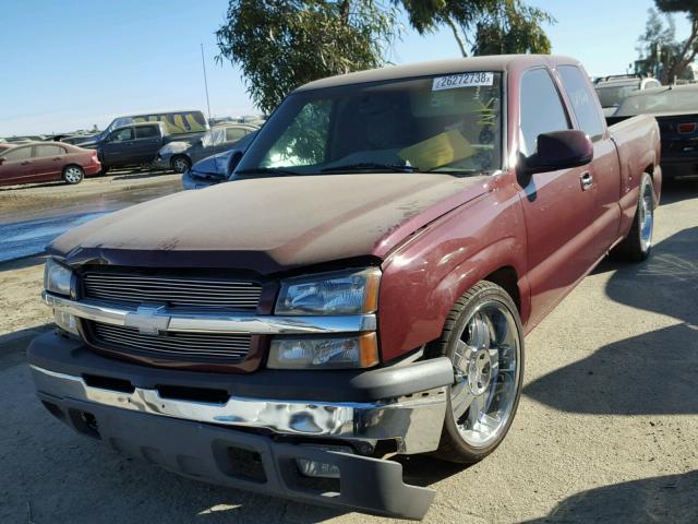 2GCEC19T931288819 - 2003 CHEVROLET SILVERADO BURGUNDY photo 2