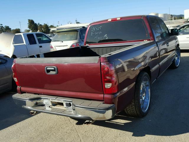 2GCEC19T931288819 - 2003 CHEVROLET SILVERADO BURGUNDY photo 4