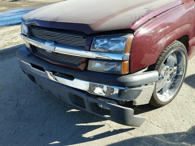 2GCEC19T931288819 - 2003 CHEVROLET SILVERADO BURGUNDY photo 9