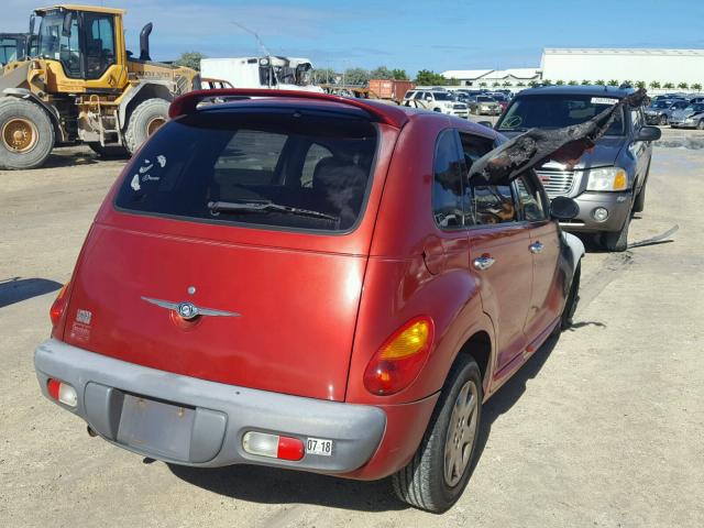 3C8FY4BBX1T638204 - 2001 CHRYSLER PT CRUISER MAROON photo 4