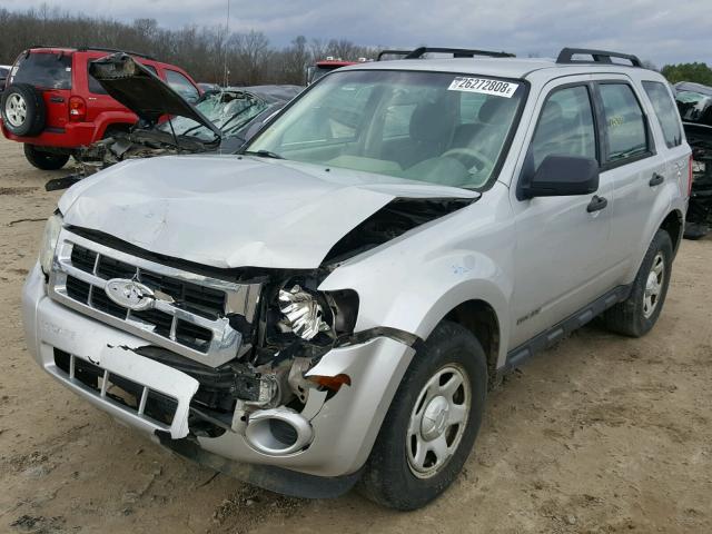 1FMCU92Z48KB15844 - 2008 FORD ESCAPE XLS SILVER photo 2