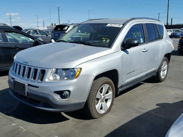 1J4NT1FAXBD289607 - 2011 JEEP COMPASS SP SILVER photo 2