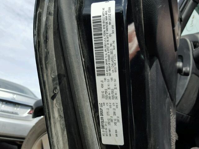 1C4AJWAG5CL136515 - 2012 JEEP WRANGLER S BLACK photo 10