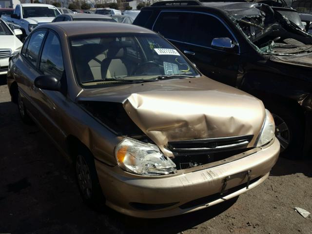 KNADC123816044684 - 2001 KIA RIO BROWN photo 1