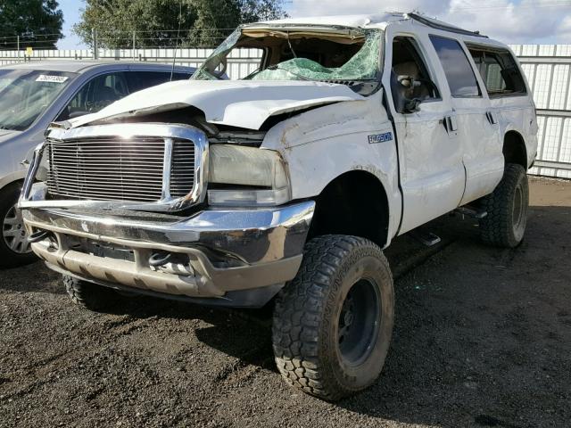 1FMNU43S7YEC61649 - 2000 FORD EXCURSION WHITE photo 2