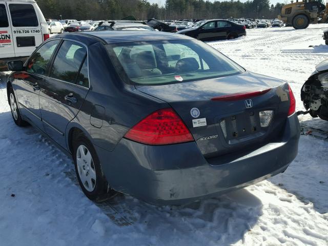 1HGCM55427A025563 - 2007 HONDA ACCORD LX CHARCOAL photo 3