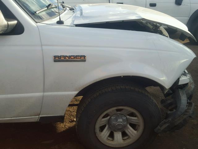 1FTYR11U87PA90676 - 2007 FORD RANGER WHITE photo 9