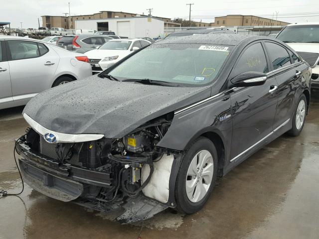 KMHEC4A42DA095890 - 2013 HYUNDAI SONATA HYB BLACK photo 2