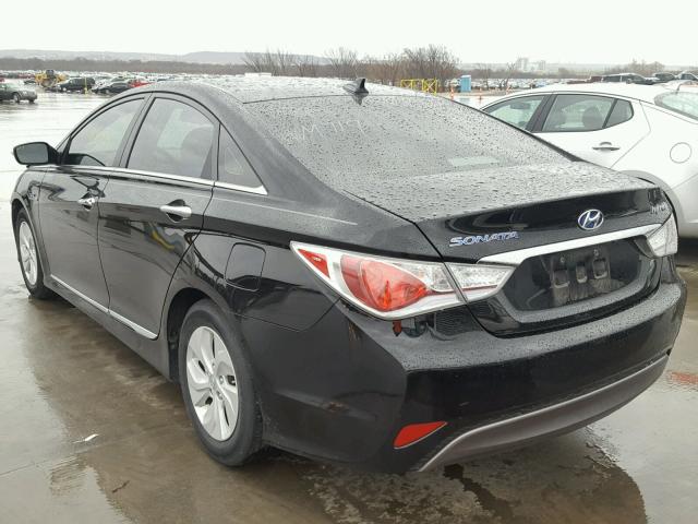 KMHEC4A42DA095890 - 2013 HYUNDAI SONATA HYB BLACK photo 3