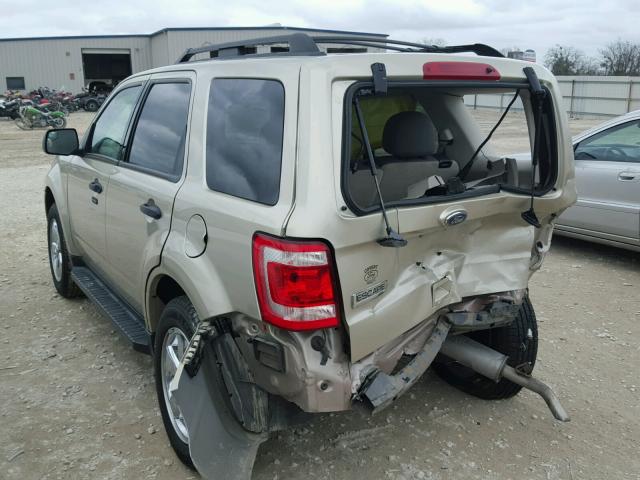 1FMCU0D7XAKB22245 - 2010 FORD ESCAPE XLT TAN photo 3